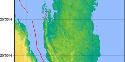 Mapie geografii Katar 